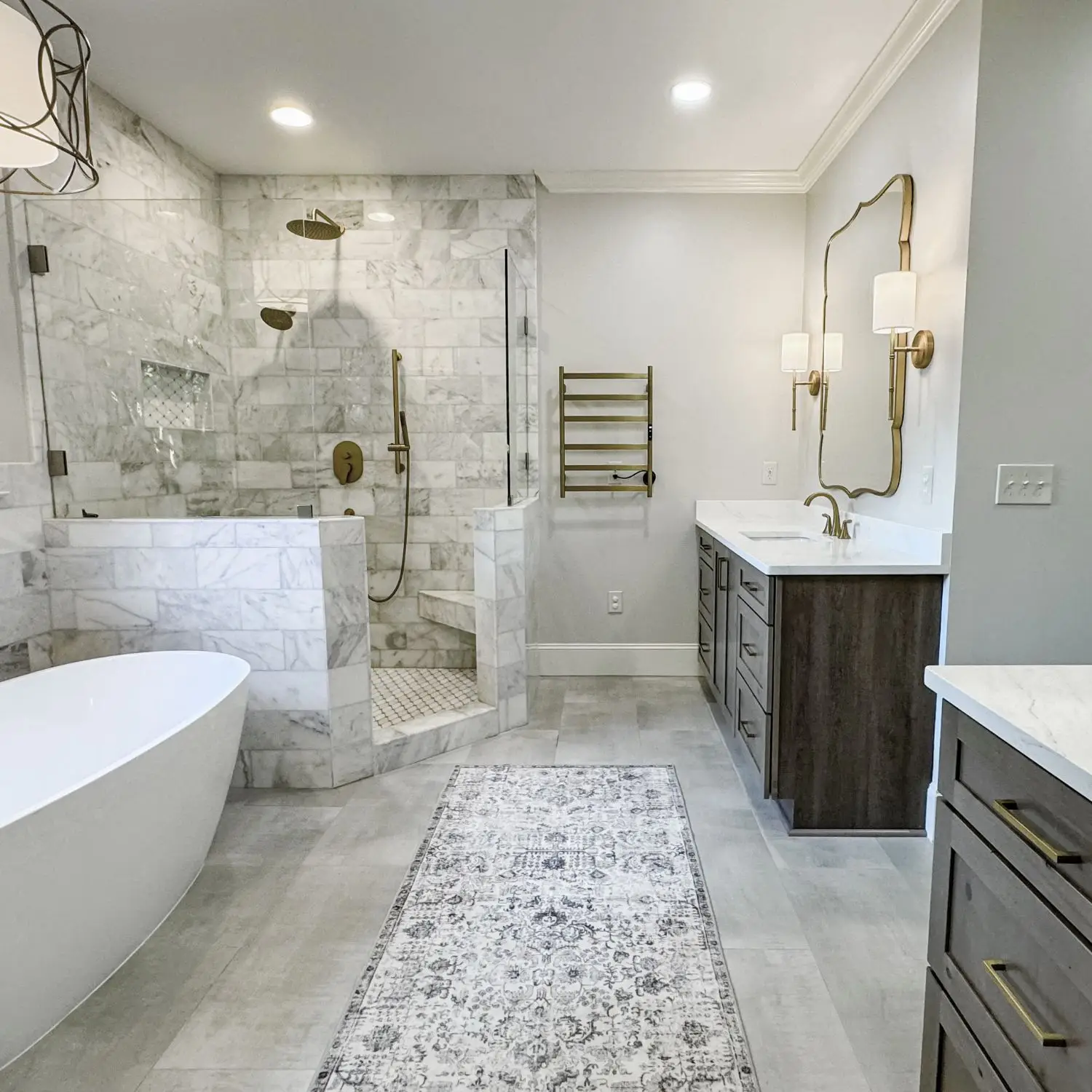 Modern bathroom remodel in Aurora